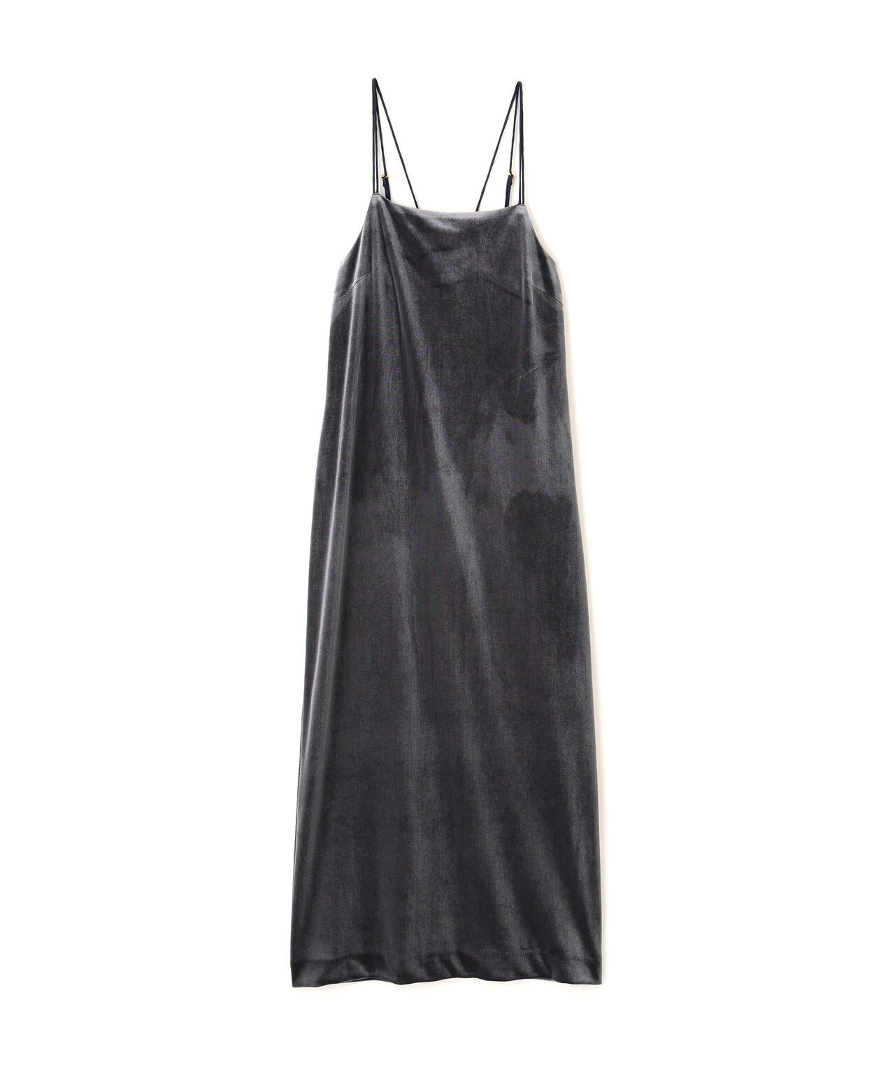 2ストラップベロアキャミワンピース