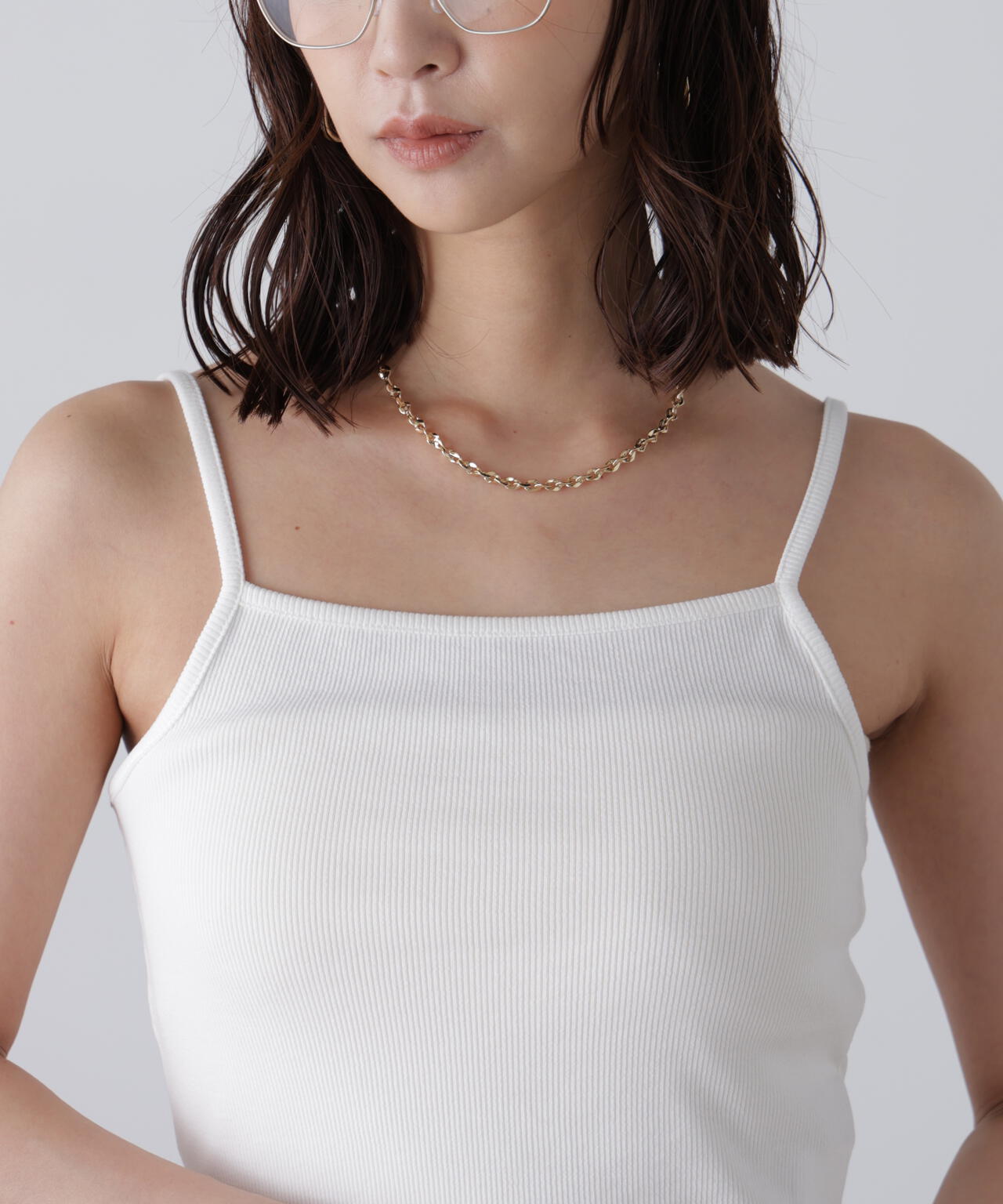 レースドッキングタンクトップ