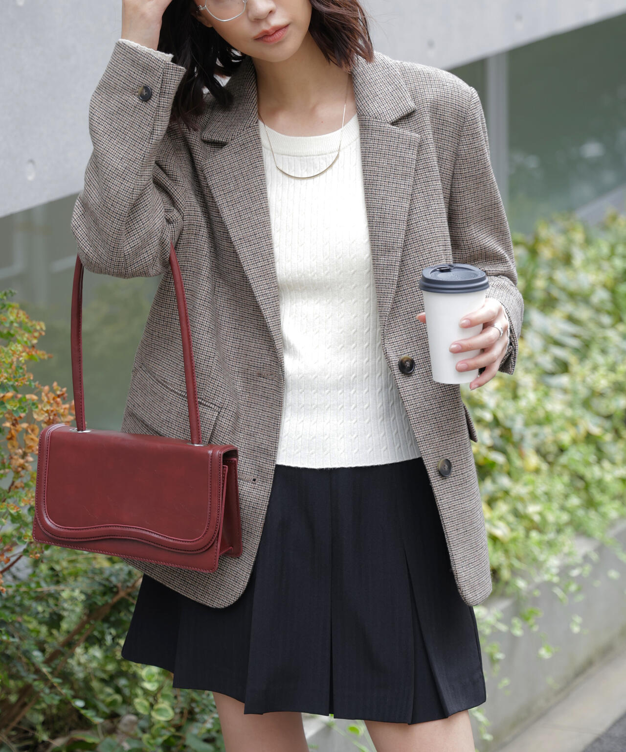 ウール混オーバーサイズジャケット