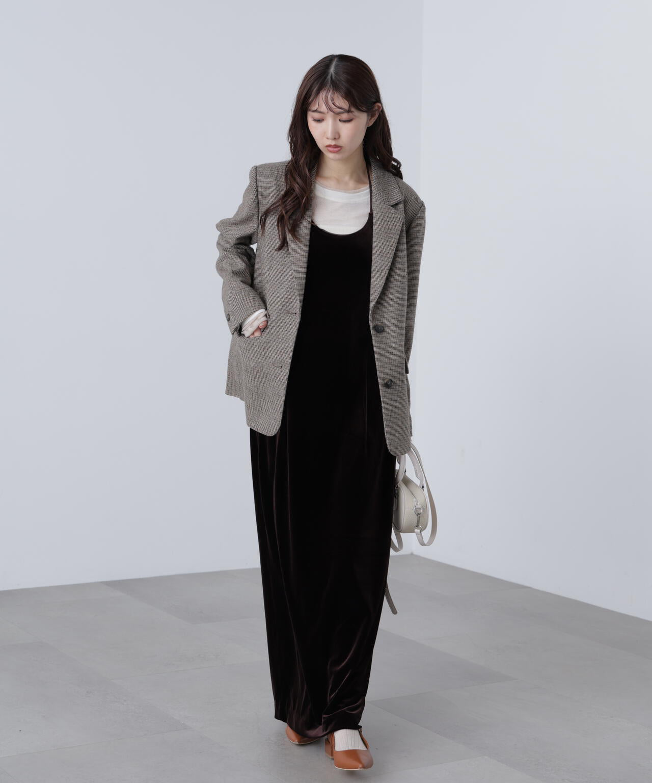 ウール混オーバーサイズジャケット