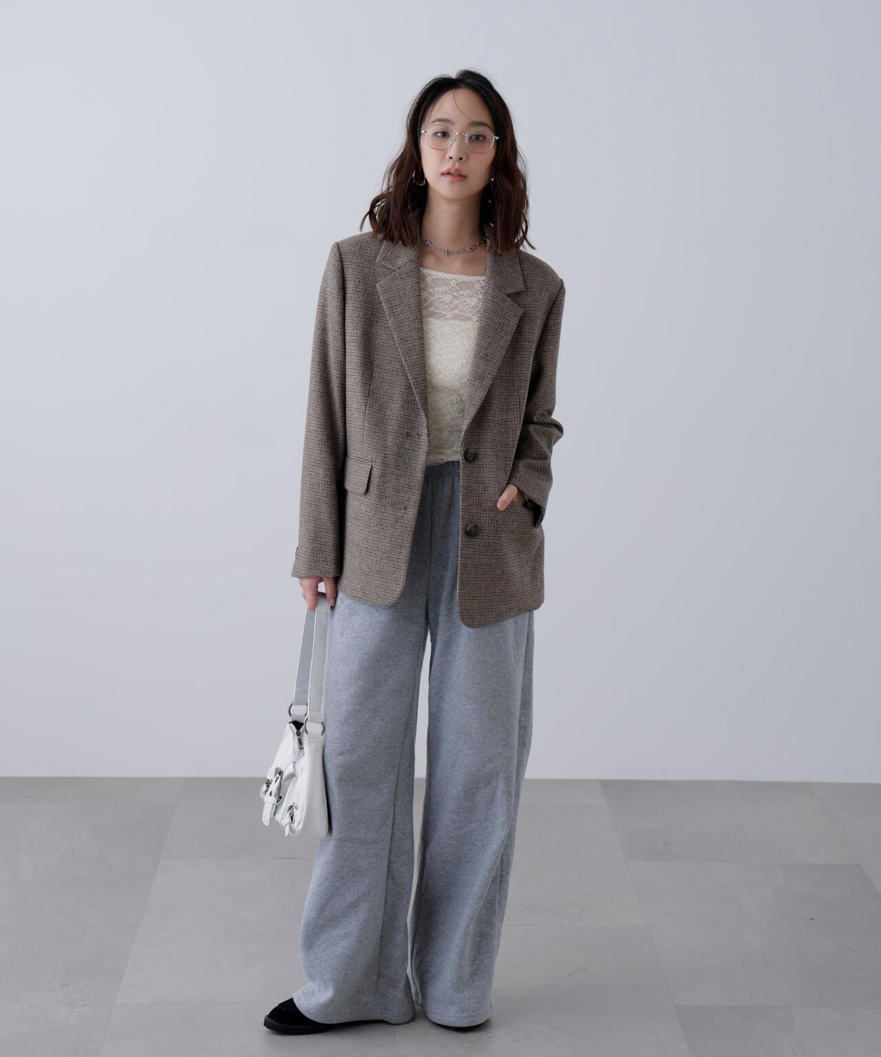 ウール混オーバーサイズジャケット