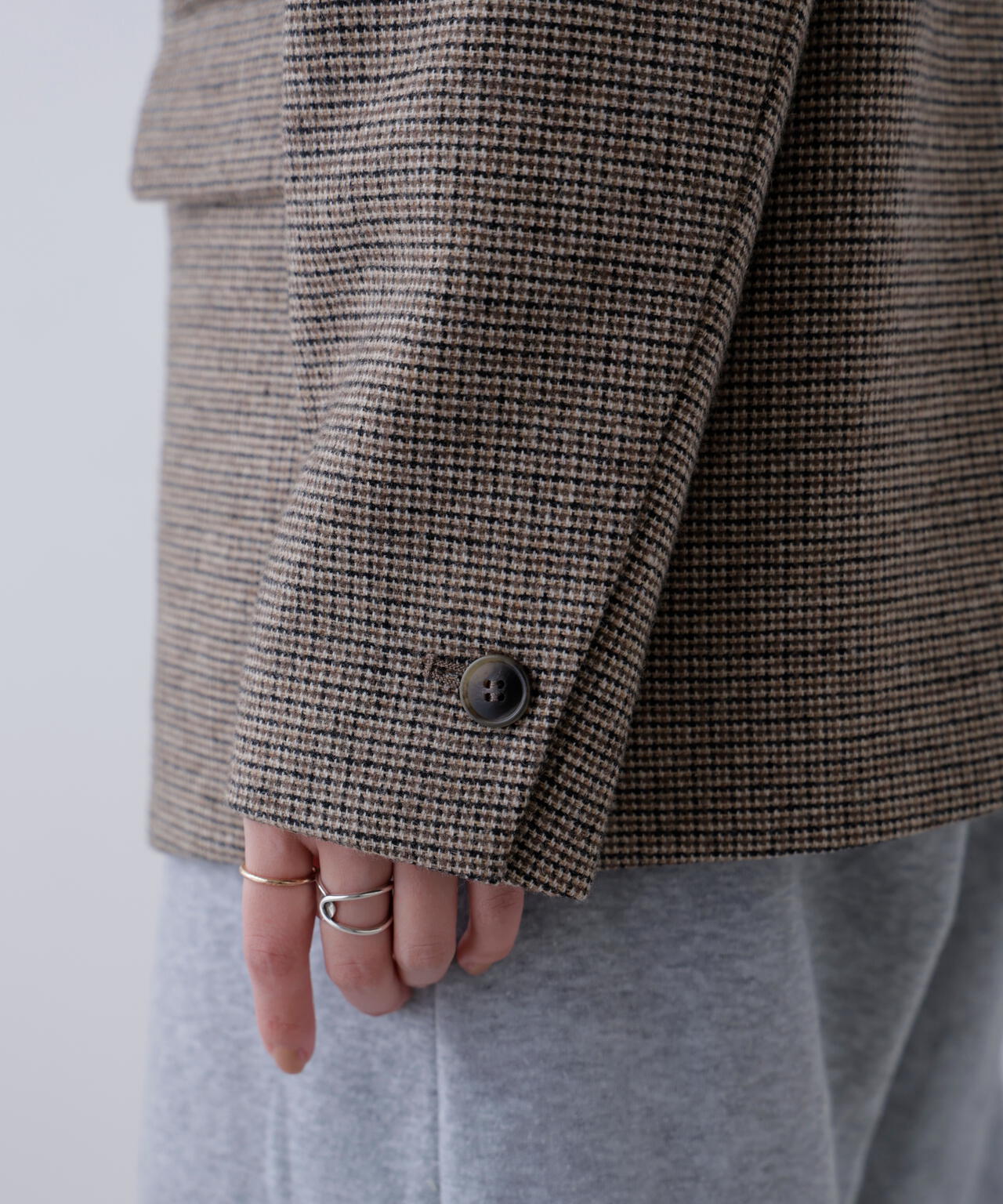 ウール混オーバーサイズジャケット