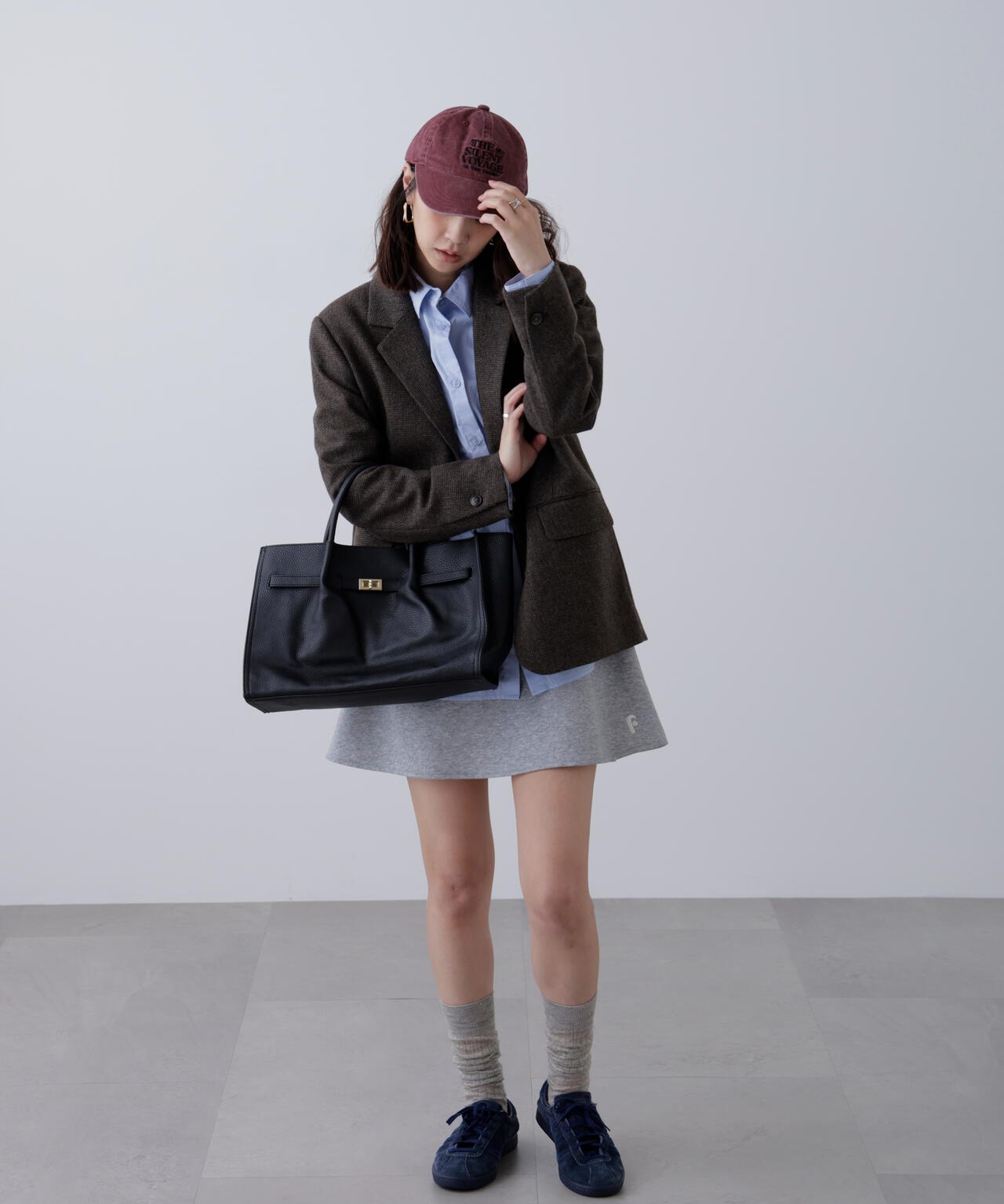 ウール混オーバーサイズジャケット