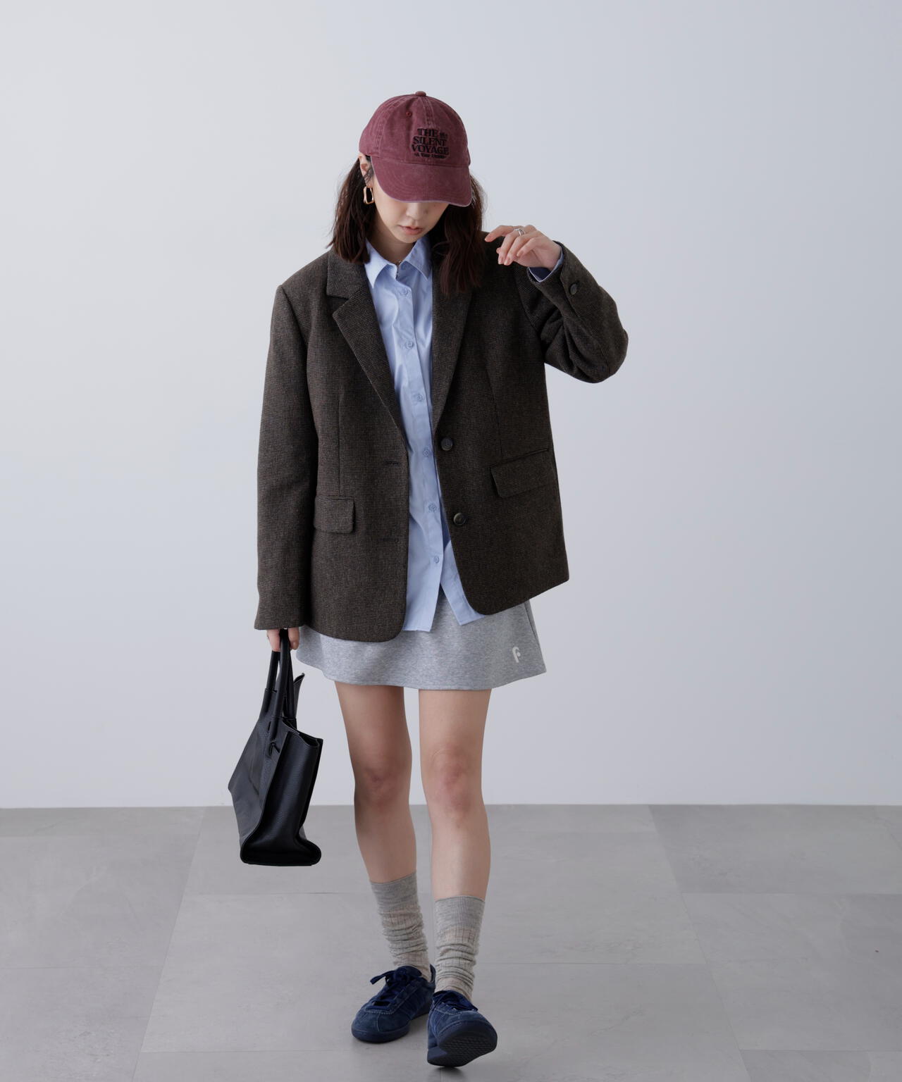 ウール混オーバーサイズジャケット