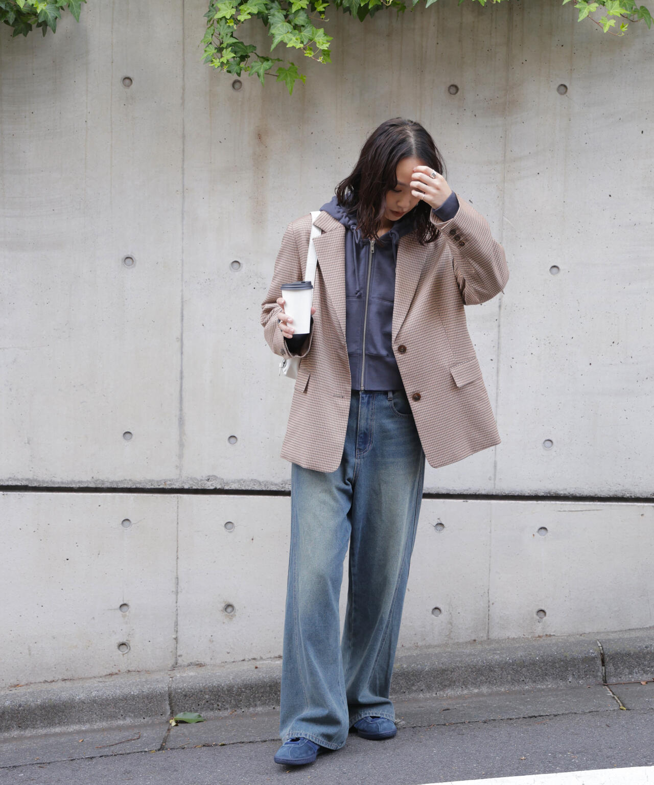 〈セットアップ対応〉オーバーサイズシングルジャケット