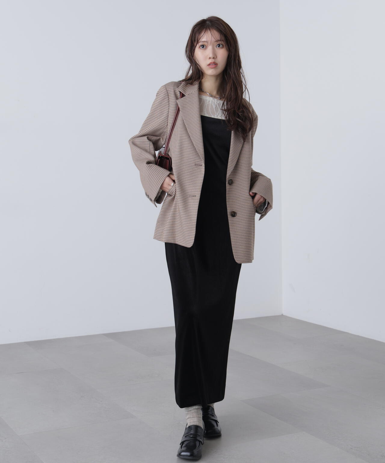 〈セットアップ対応〉オーバーサイズシングルジャケット