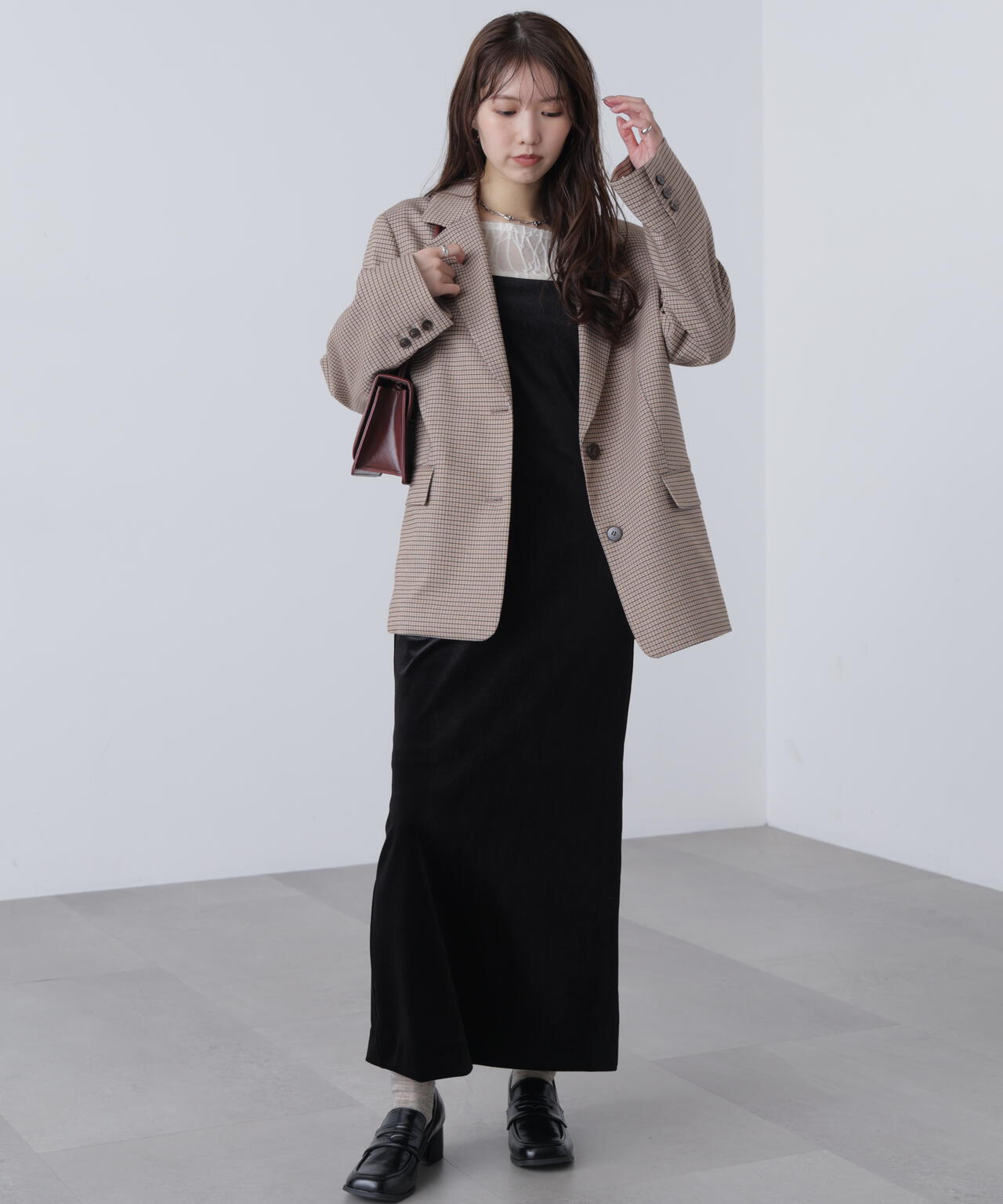 〈セットアップ対応〉オーバーサイズシングルジャケット