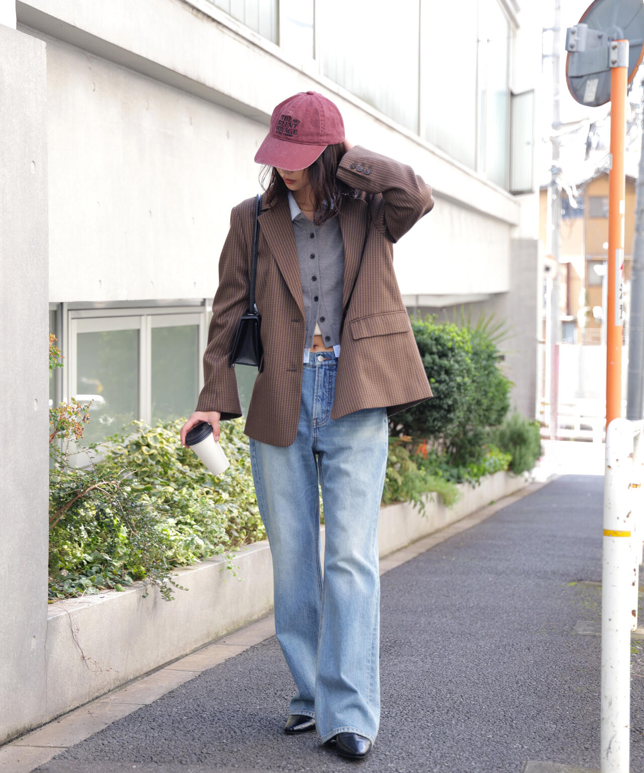 〈セットアップ対応〉オーバーサイズシングルジャケット