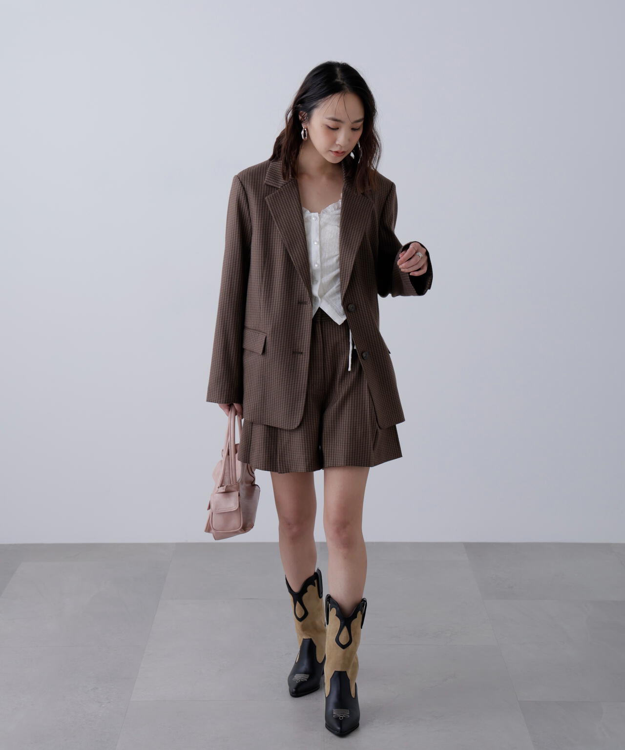 〈セットアップ対応〉オーバーサイズシングルジャケット