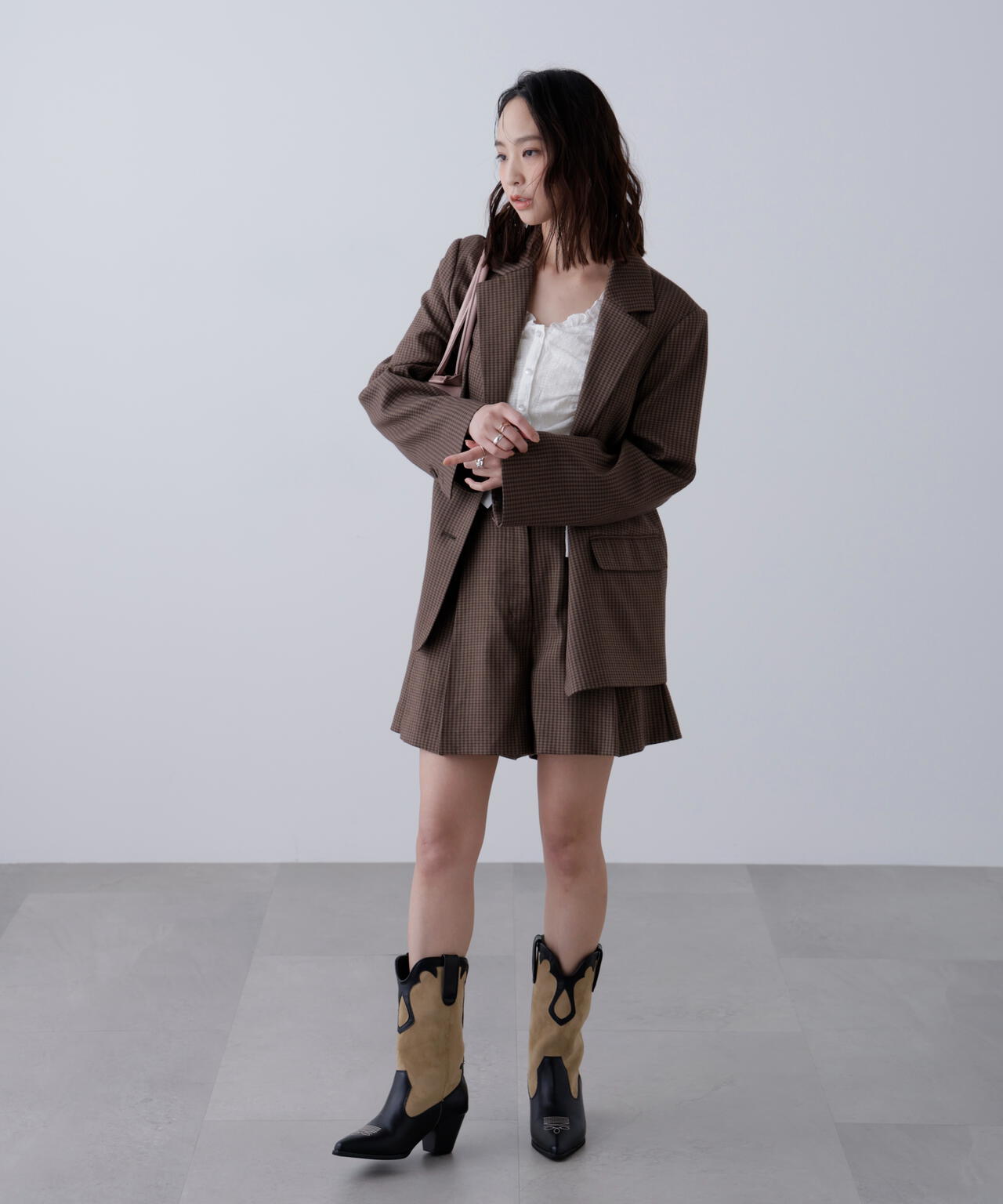 〈セットアップ対応〉オーバーサイズシングルジャケット