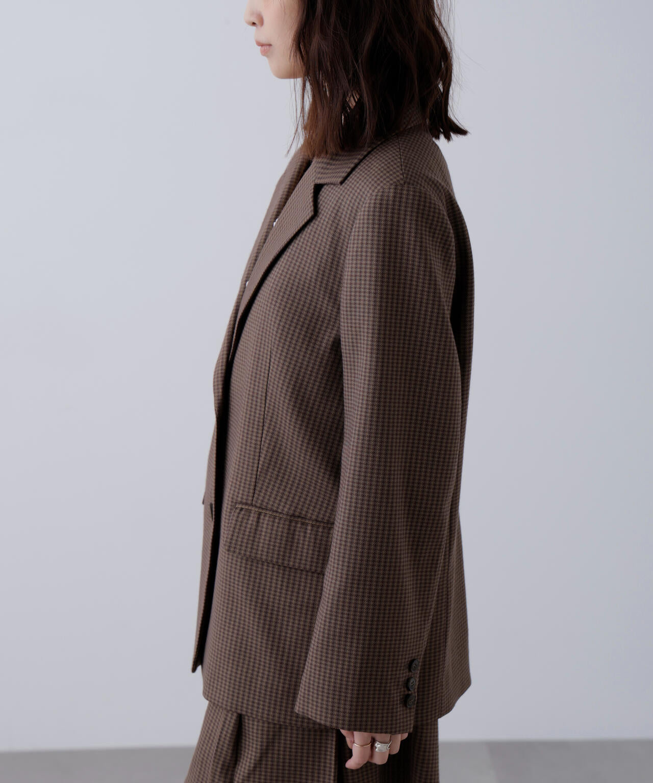 〈セットアップ対応〉オーバーサイズシングルジャケット