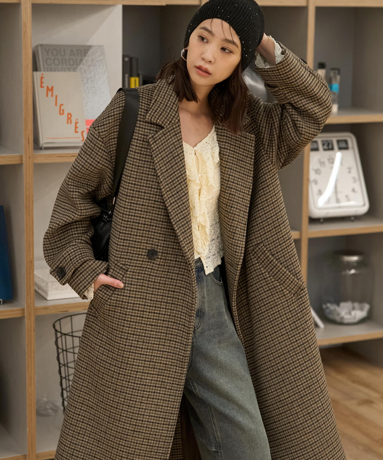 ルーズチェスターコート