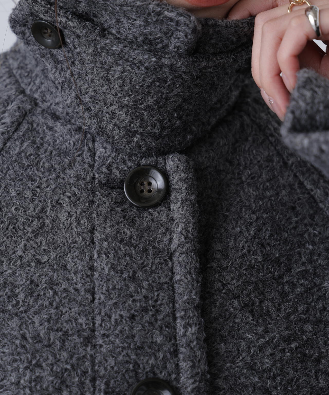 2wayステンカラーロングコート