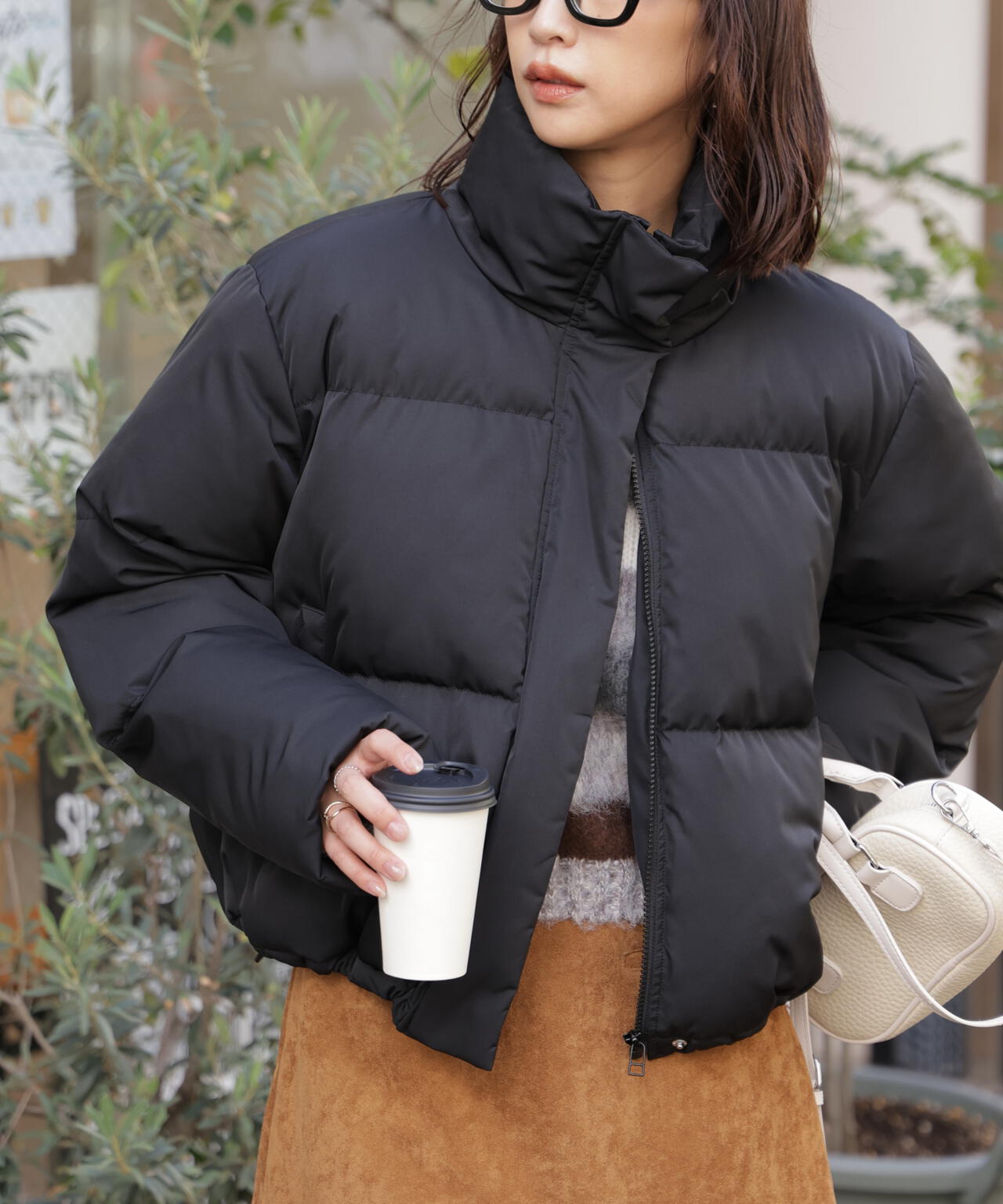 スタンドショート中綿ブルゾン