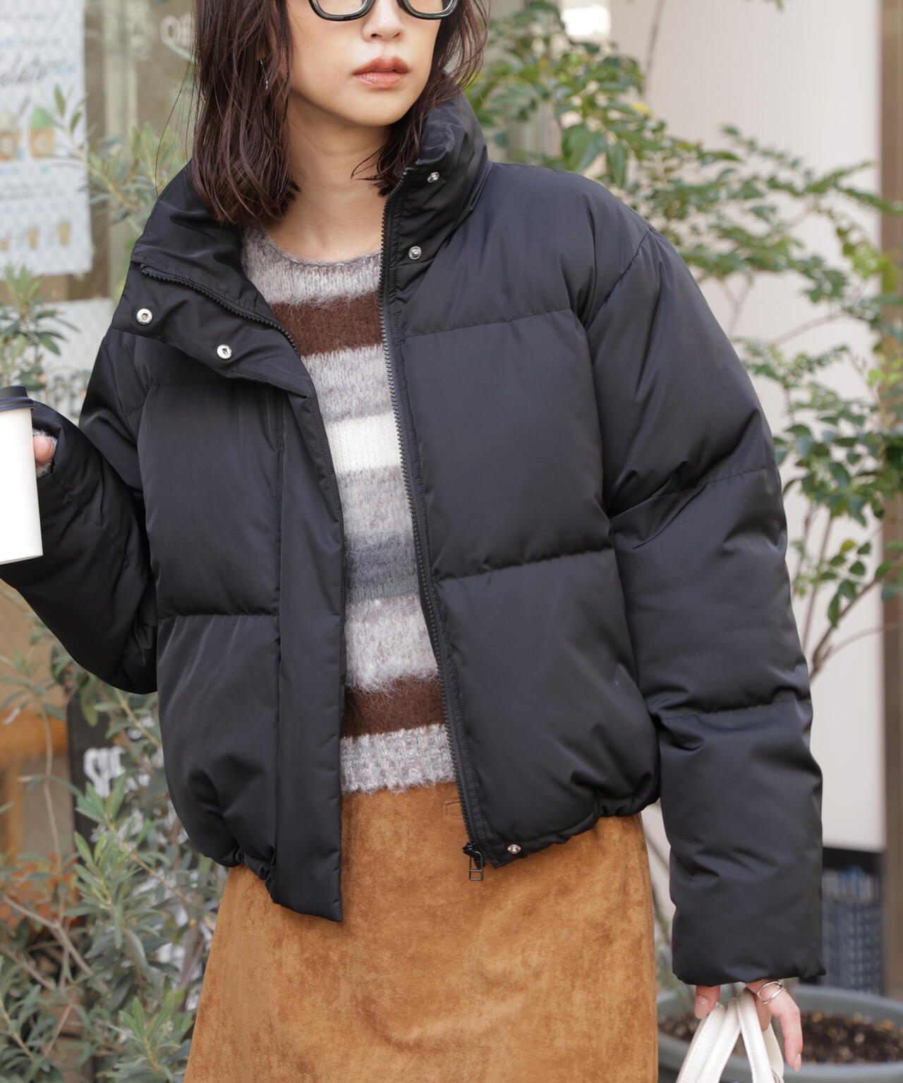 スタンドショート中綿ブルゾン