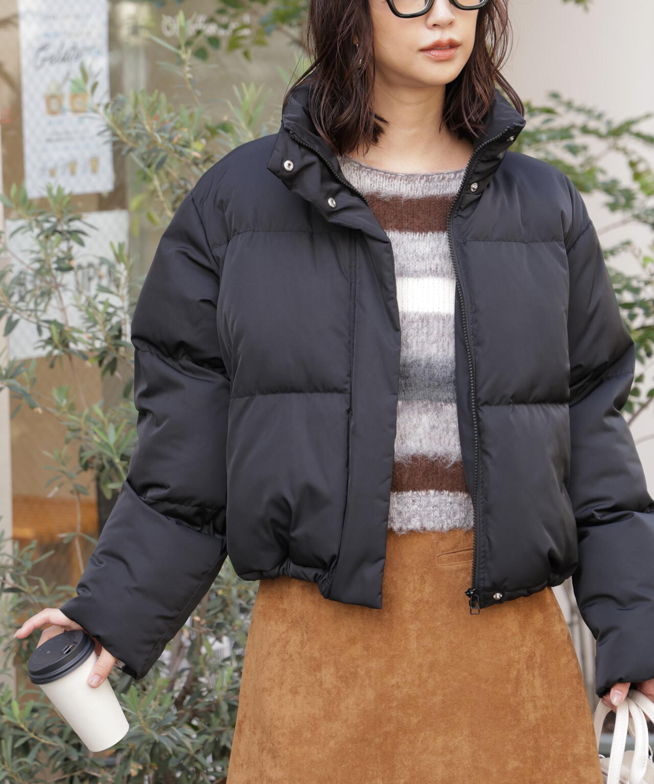 スタンドショート中綿ブルゾン