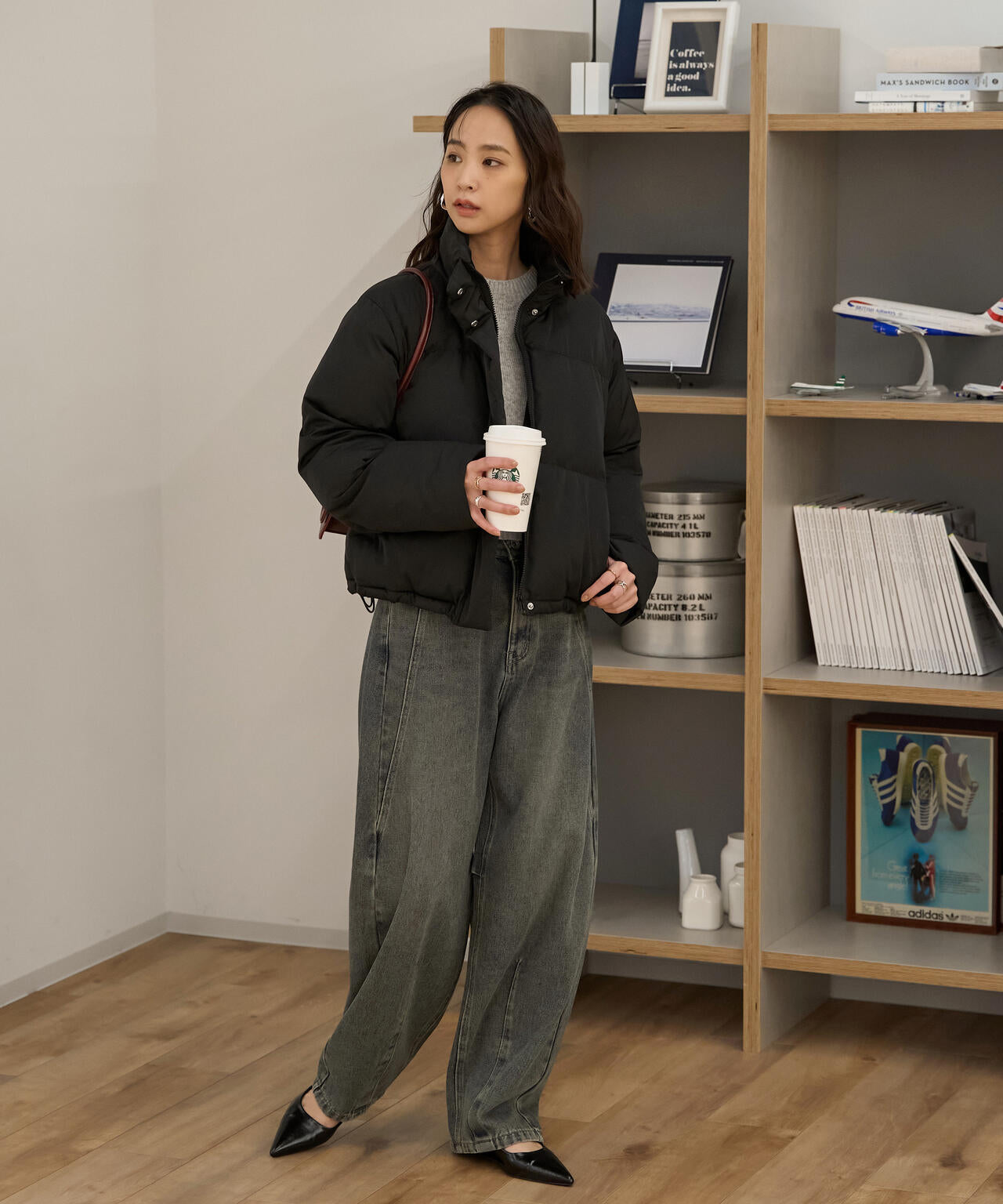 スタンドショート中綿ブルゾン