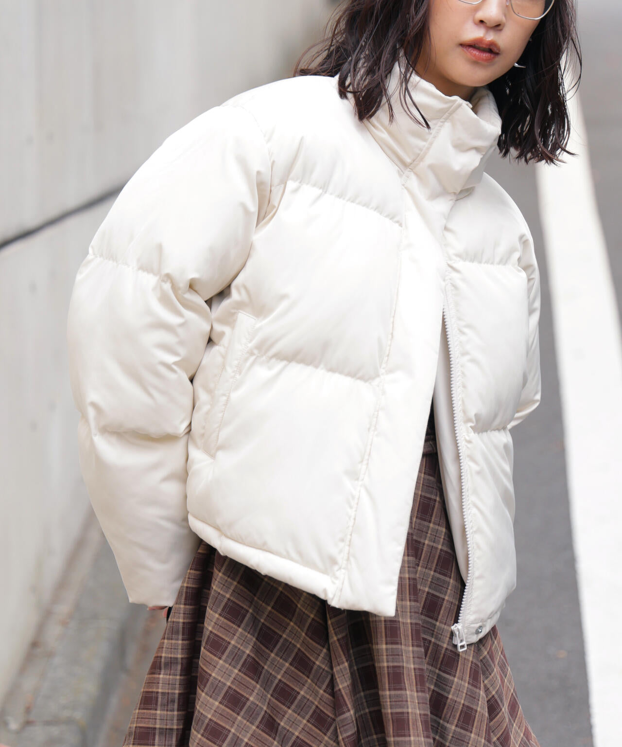 スタンドショート中綿ブルゾン