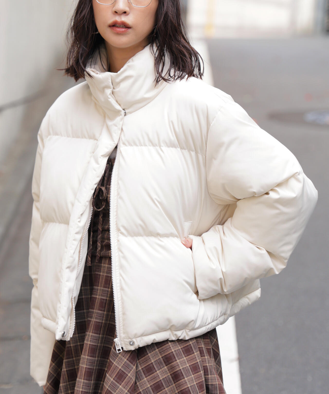 スタンドショート中綿ブルゾン