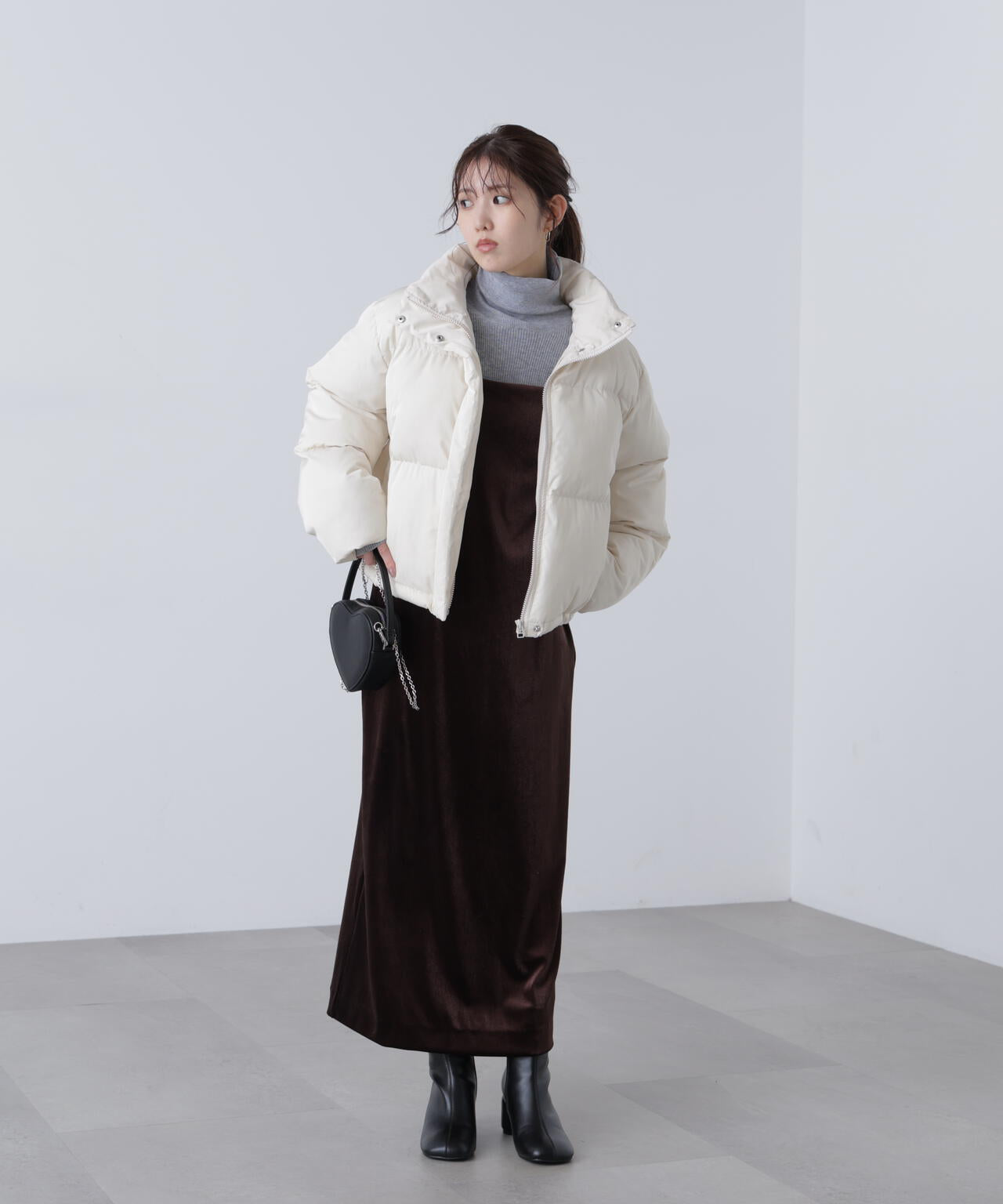 スタンドショート中綿ブルゾン