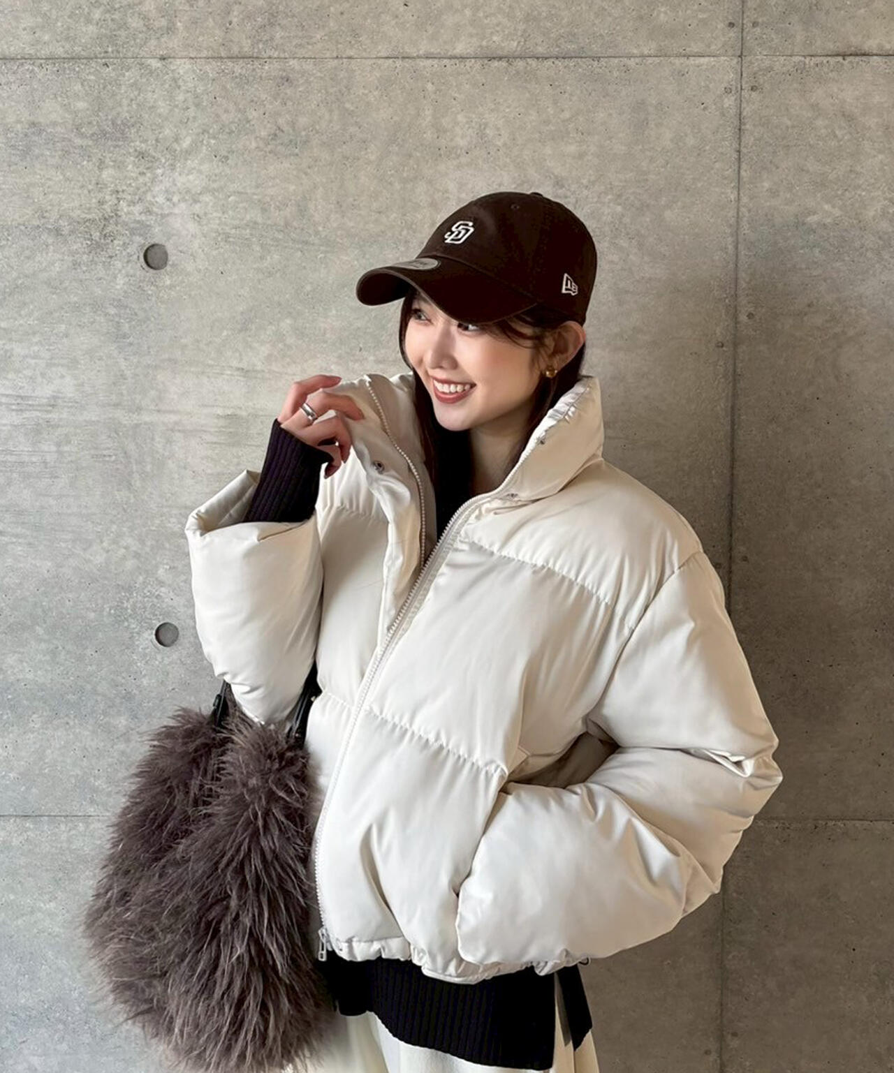 スタンドショート中綿ブルゾン