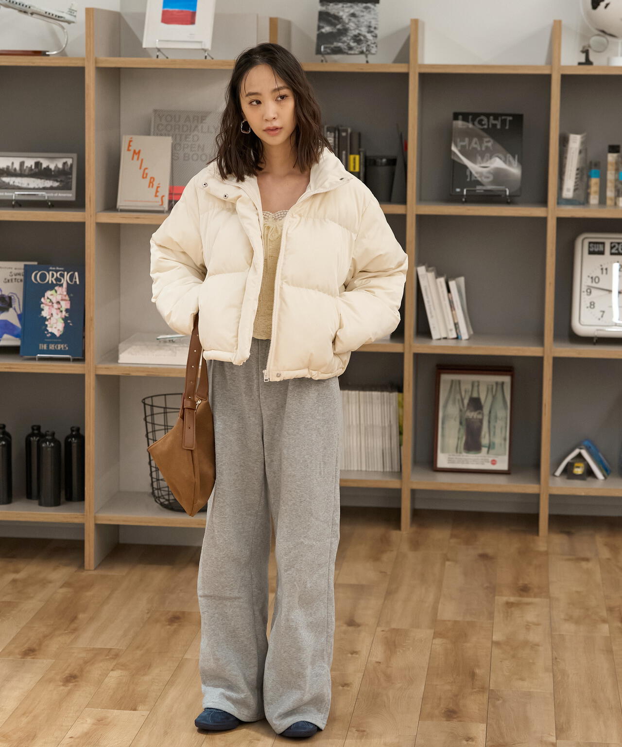 スタンドショート中綿ブルゾン