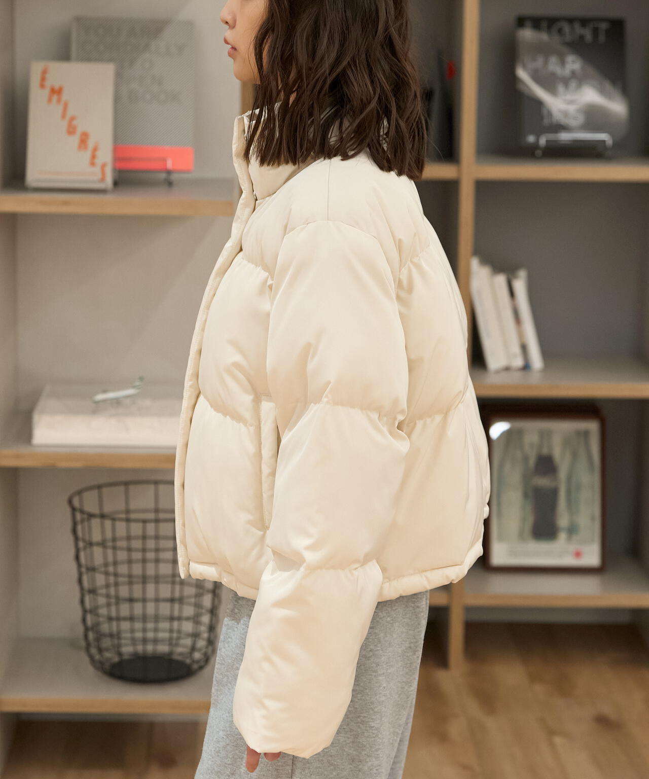 スタンドショート中綿ブルゾン