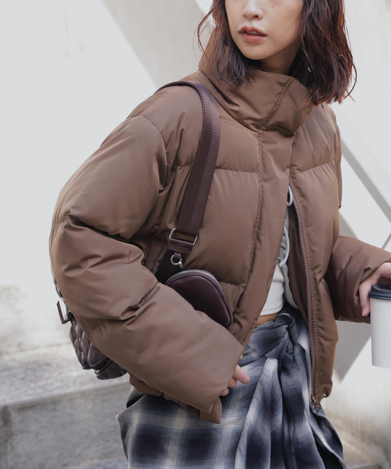 スタンドショート中綿ブルゾン