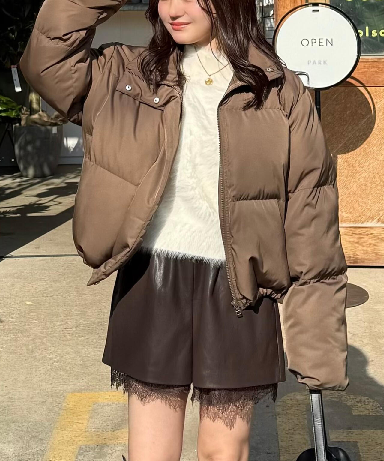 スタンドショート中綿ブルゾン