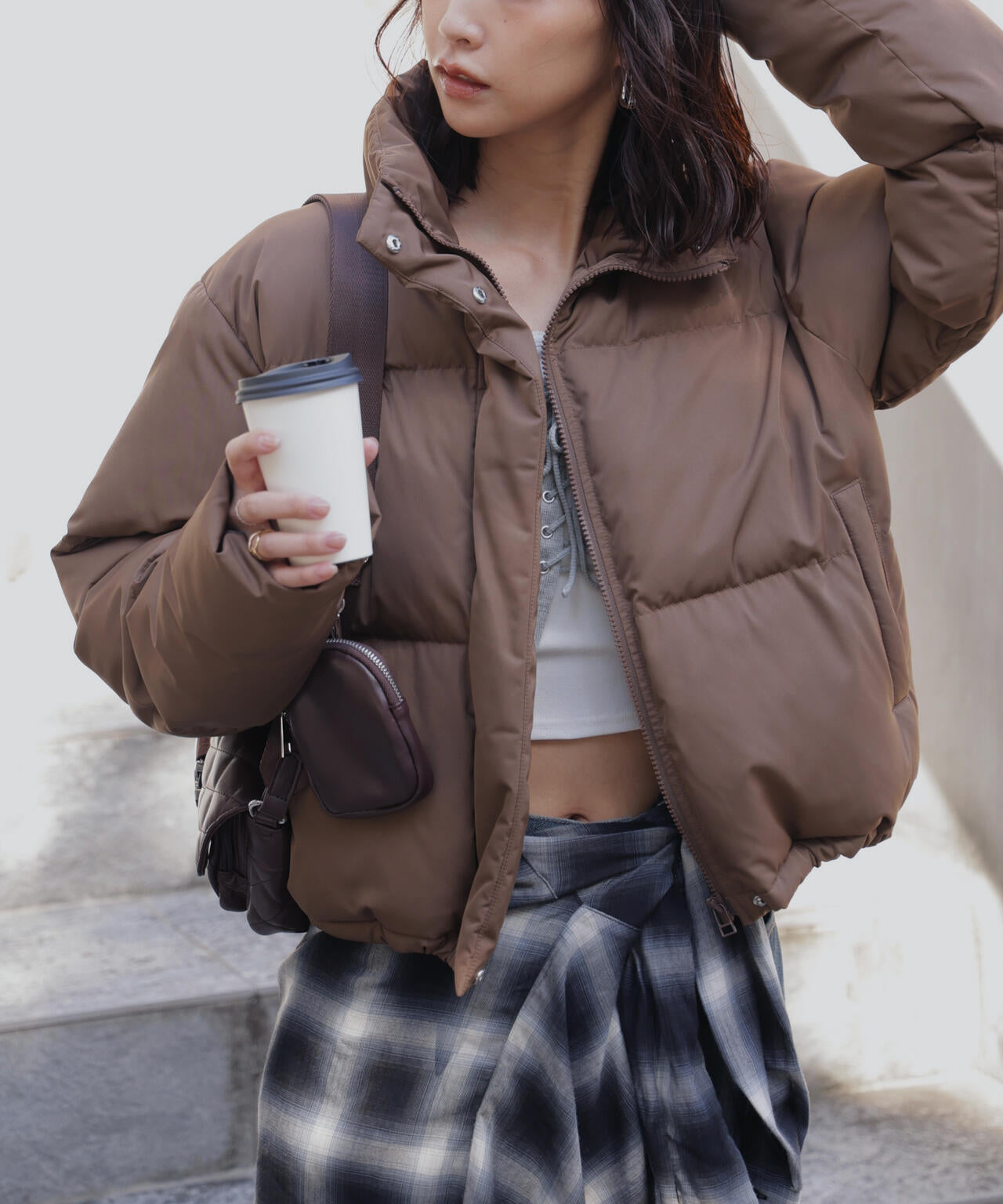 スタンドショート中綿ブルゾン