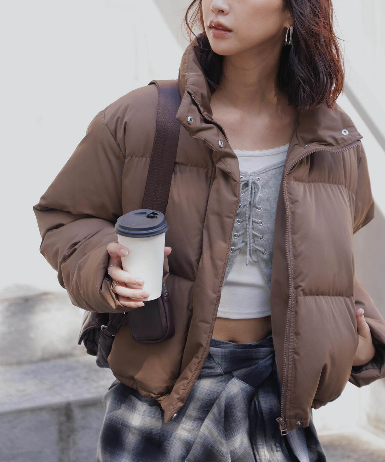 スタンドショート中綿ブルゾン