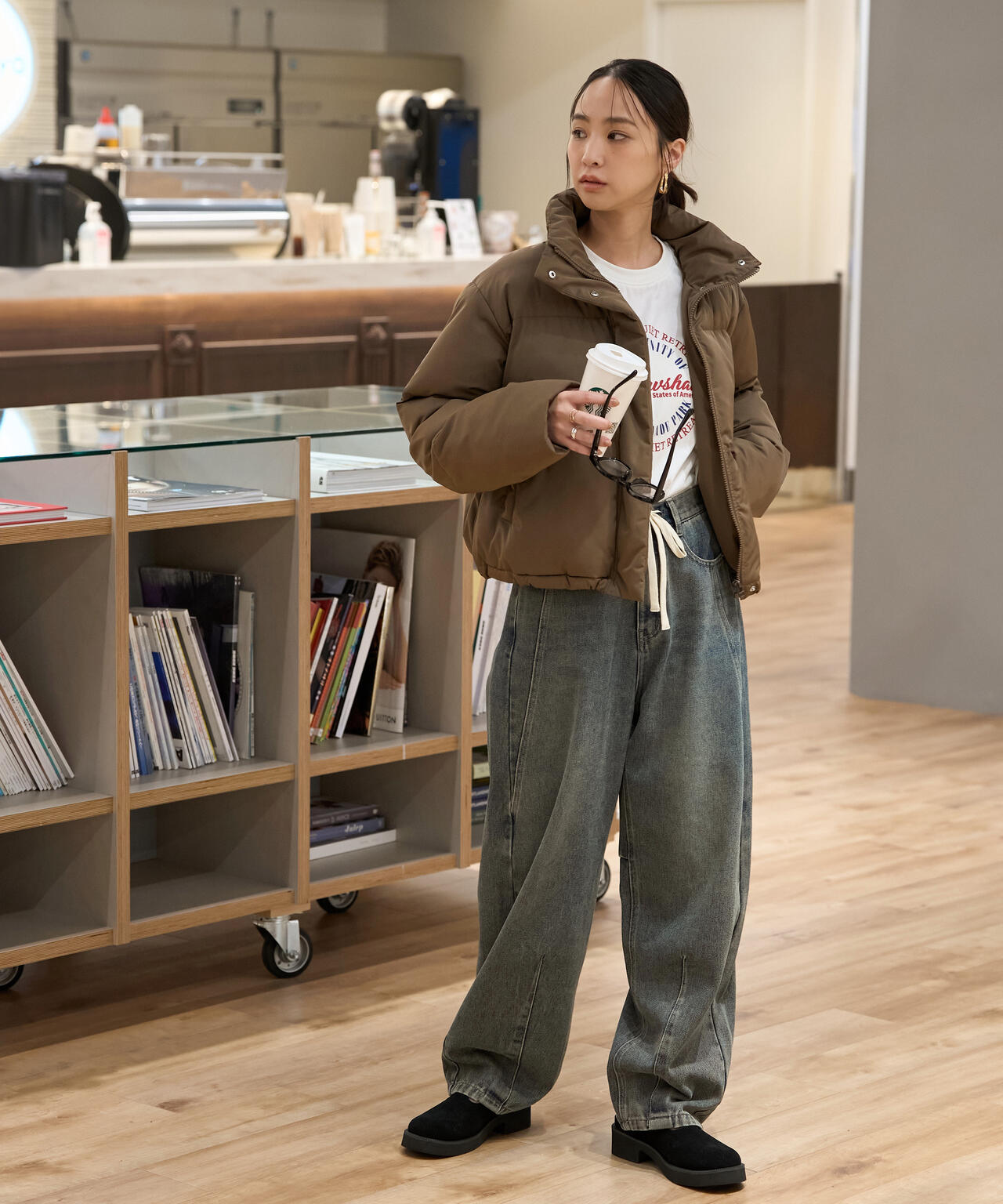 スタンドショート中綿ブルゾン