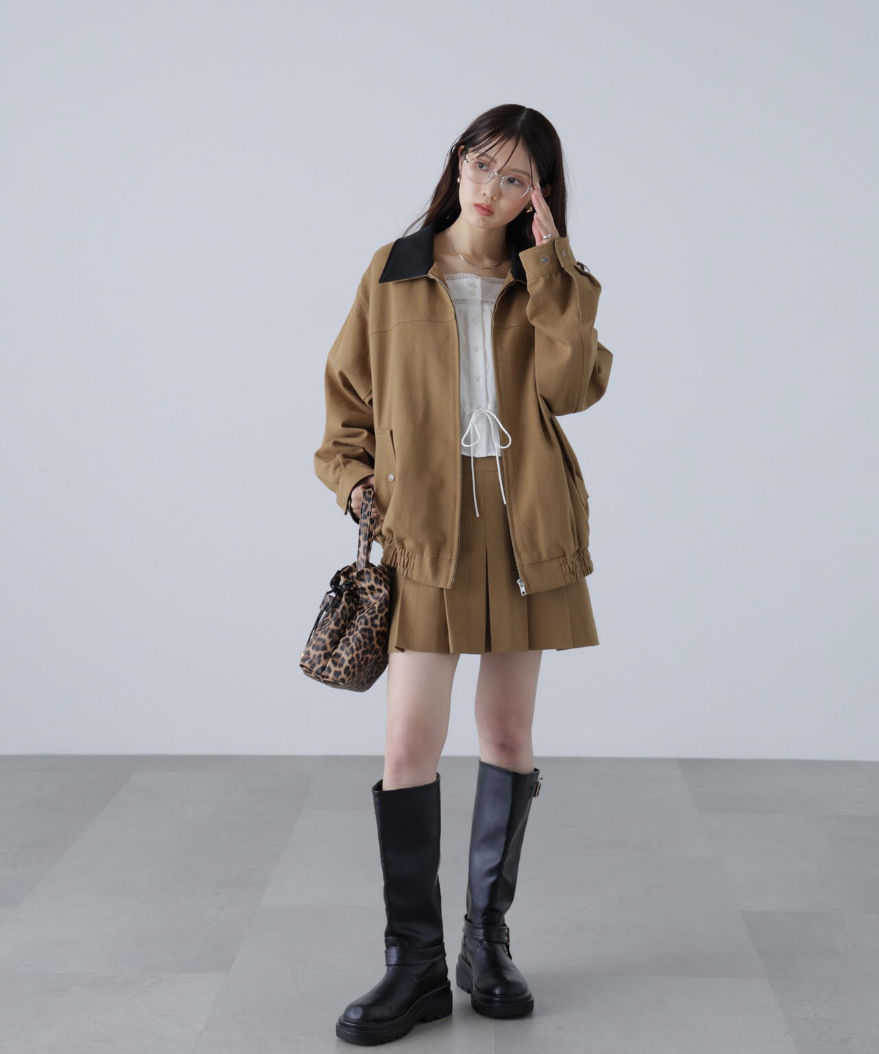 〈セットアップ対応〉バイカラーツイルジャケット