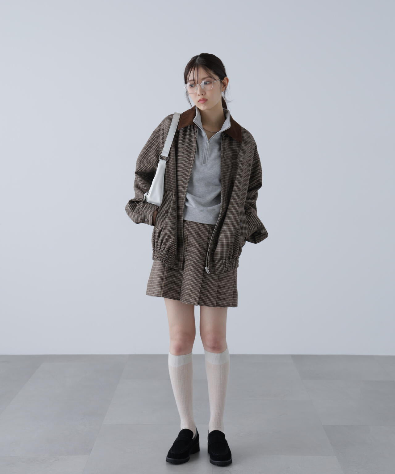 〈セットアップ対応〉バイカラーツイルジャケット