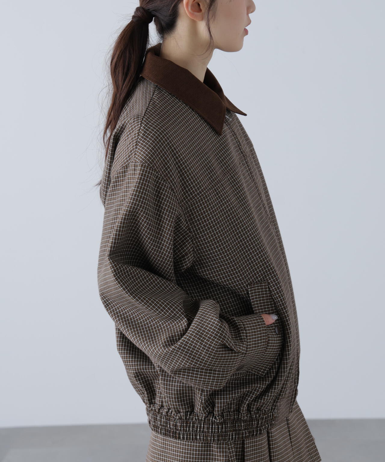 〈セットアップ対応〉バイカラーツイルジャケット