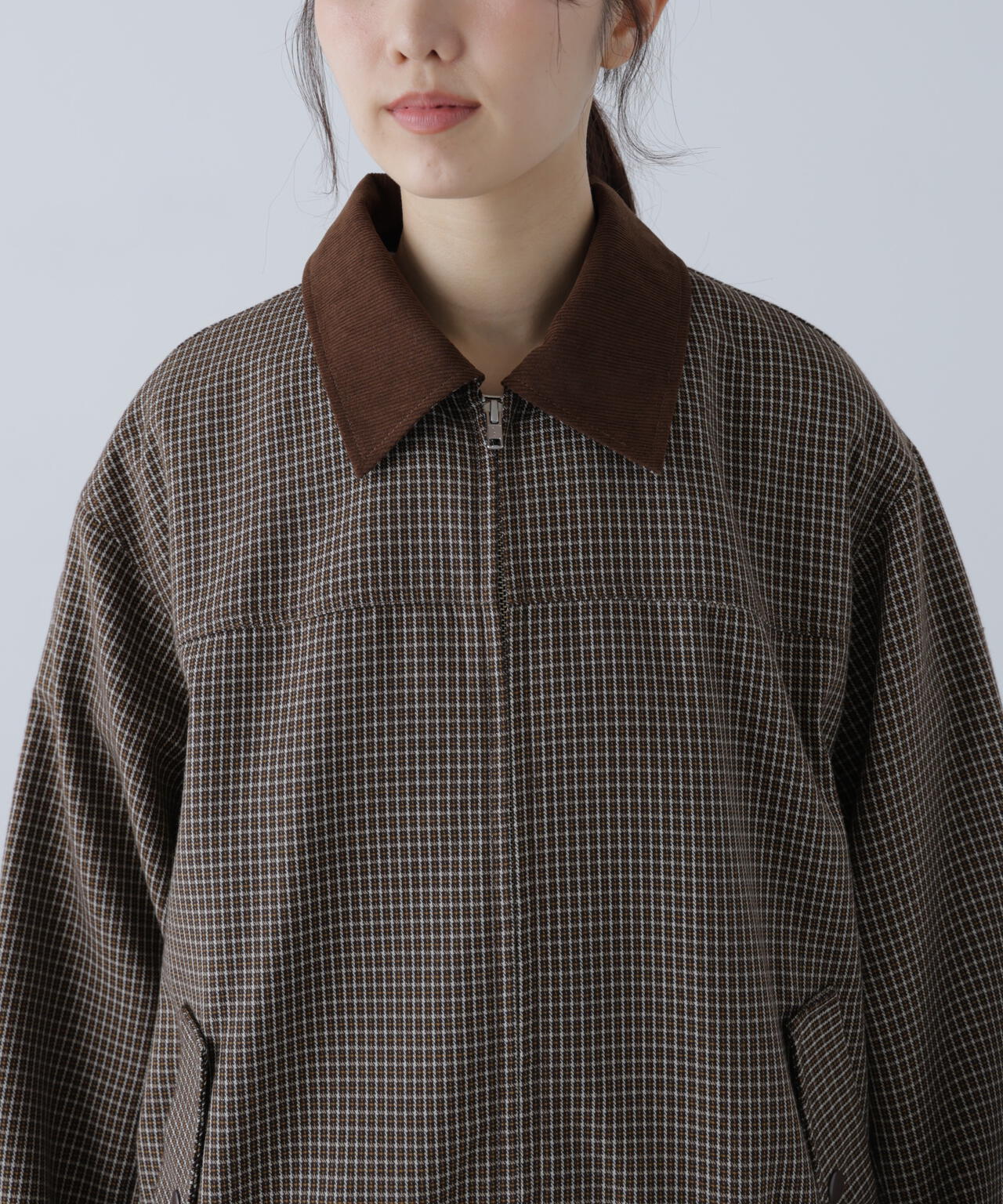 〈セットアップ対応〉バイカラーツイルジャケット