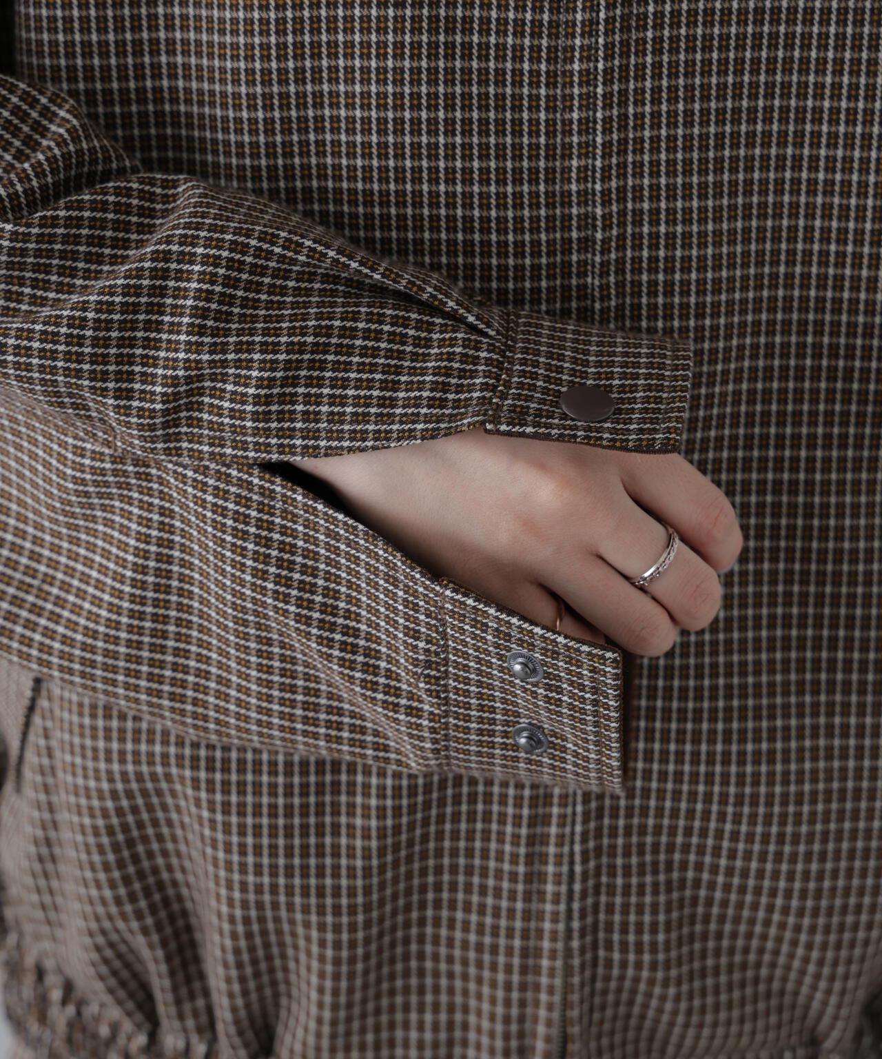 〈セットアップ対応〉バイカラーツイルジャケット