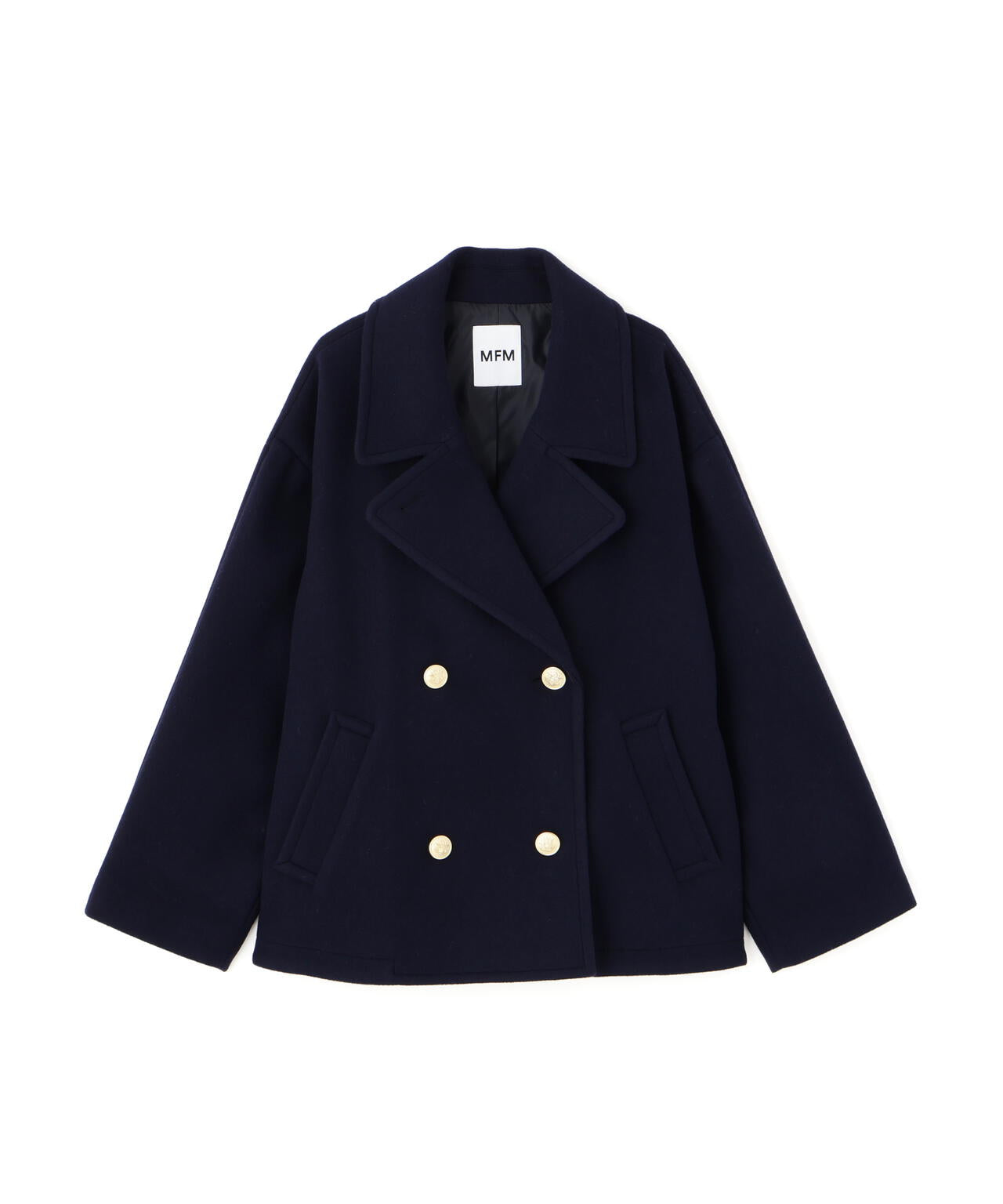 【はかな企画】ミドル丈オーバーピーコート〈MFM〉