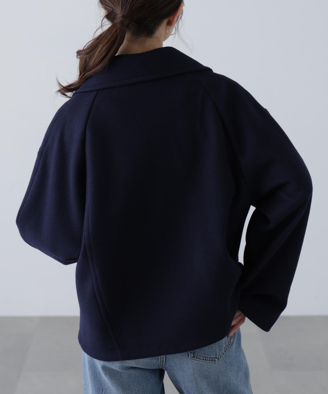 【はかな企画】ミドル丈オーバーピーコート〈MFM〉