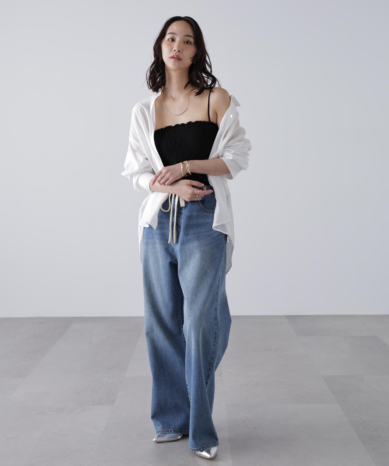 【MFM】カップ付ぽこぽこキャミソール