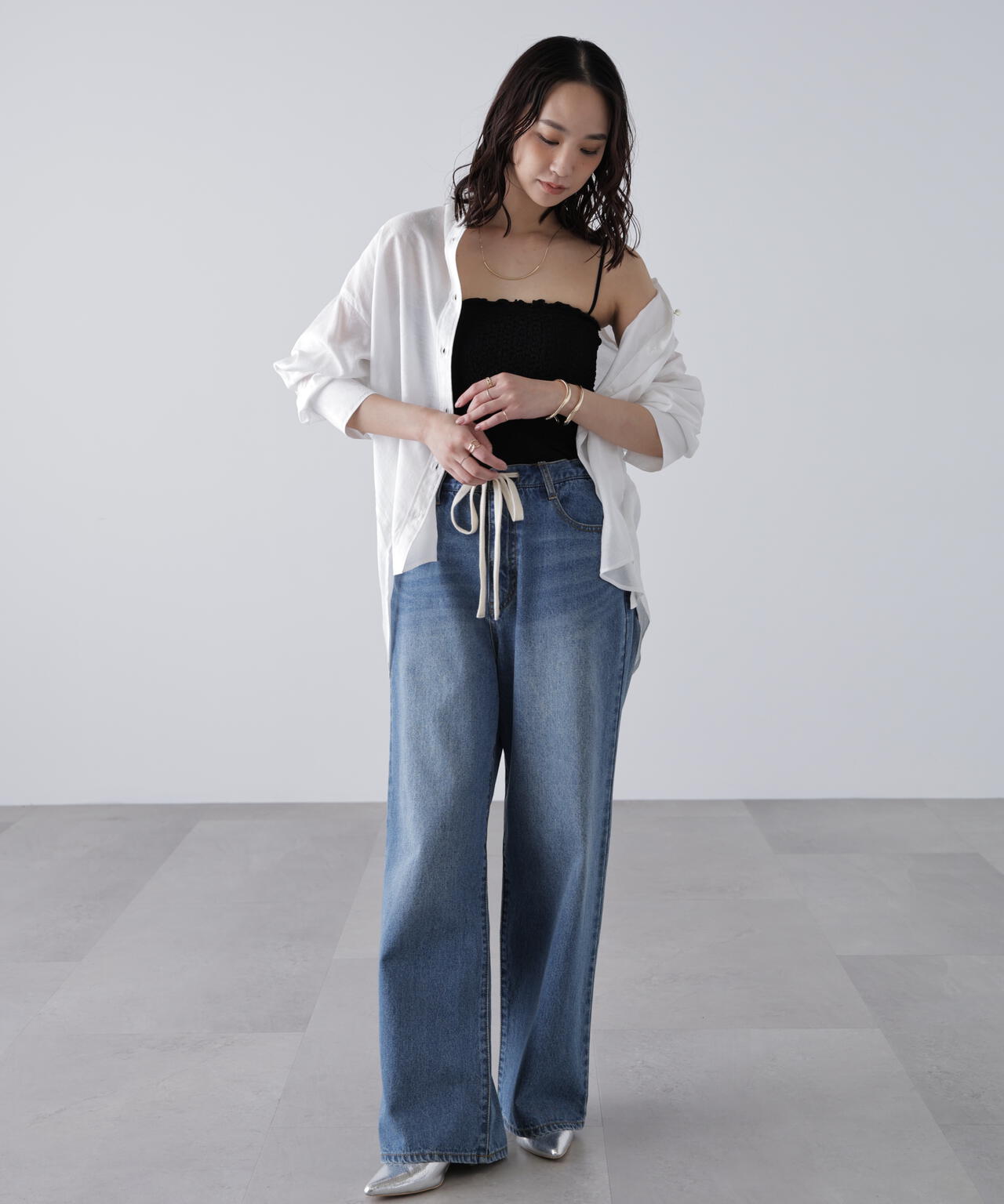 【MFM】カップ付ぽこぽこキャミソール