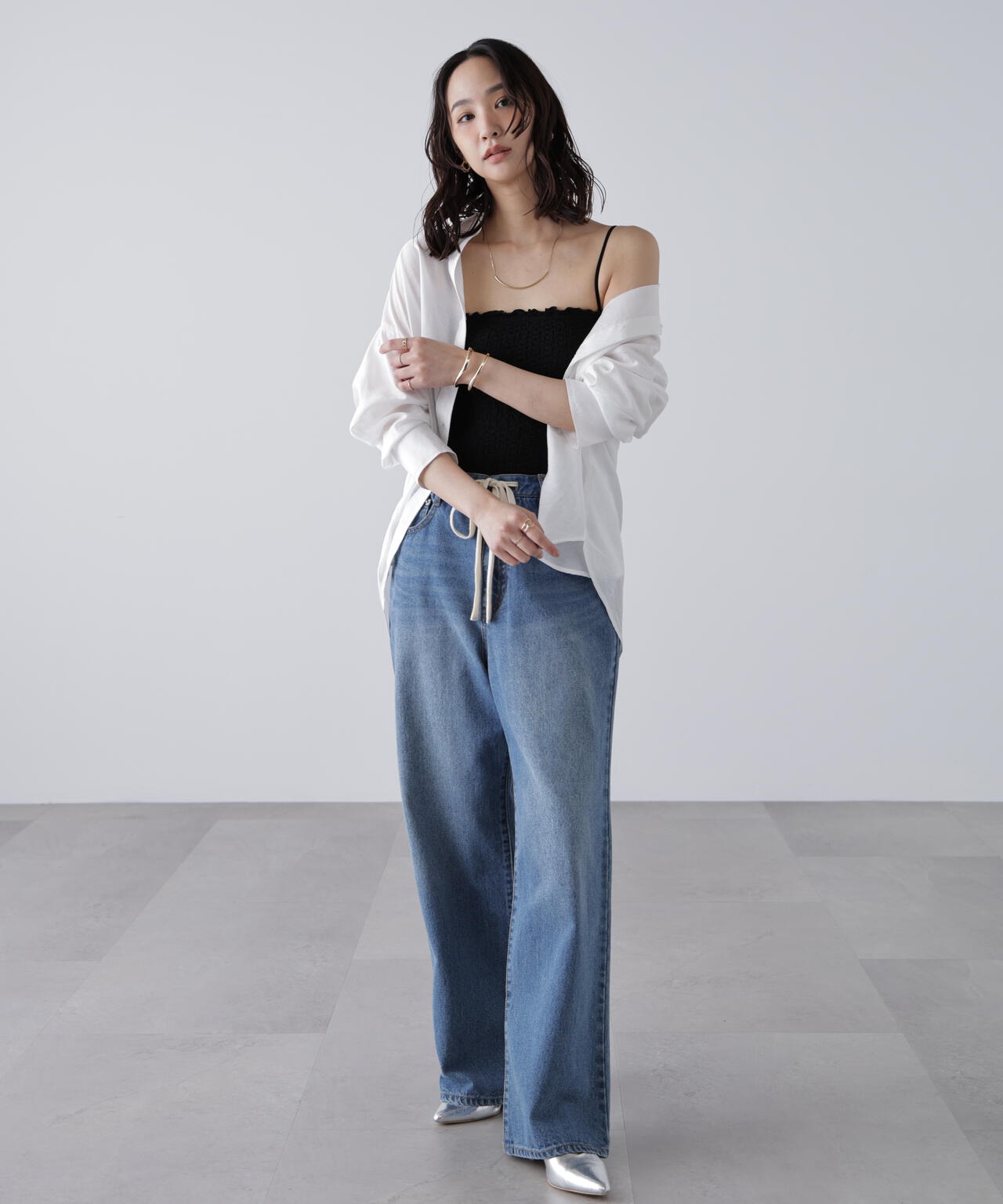 【MFM】カップ付ぽこぽこキャミソール