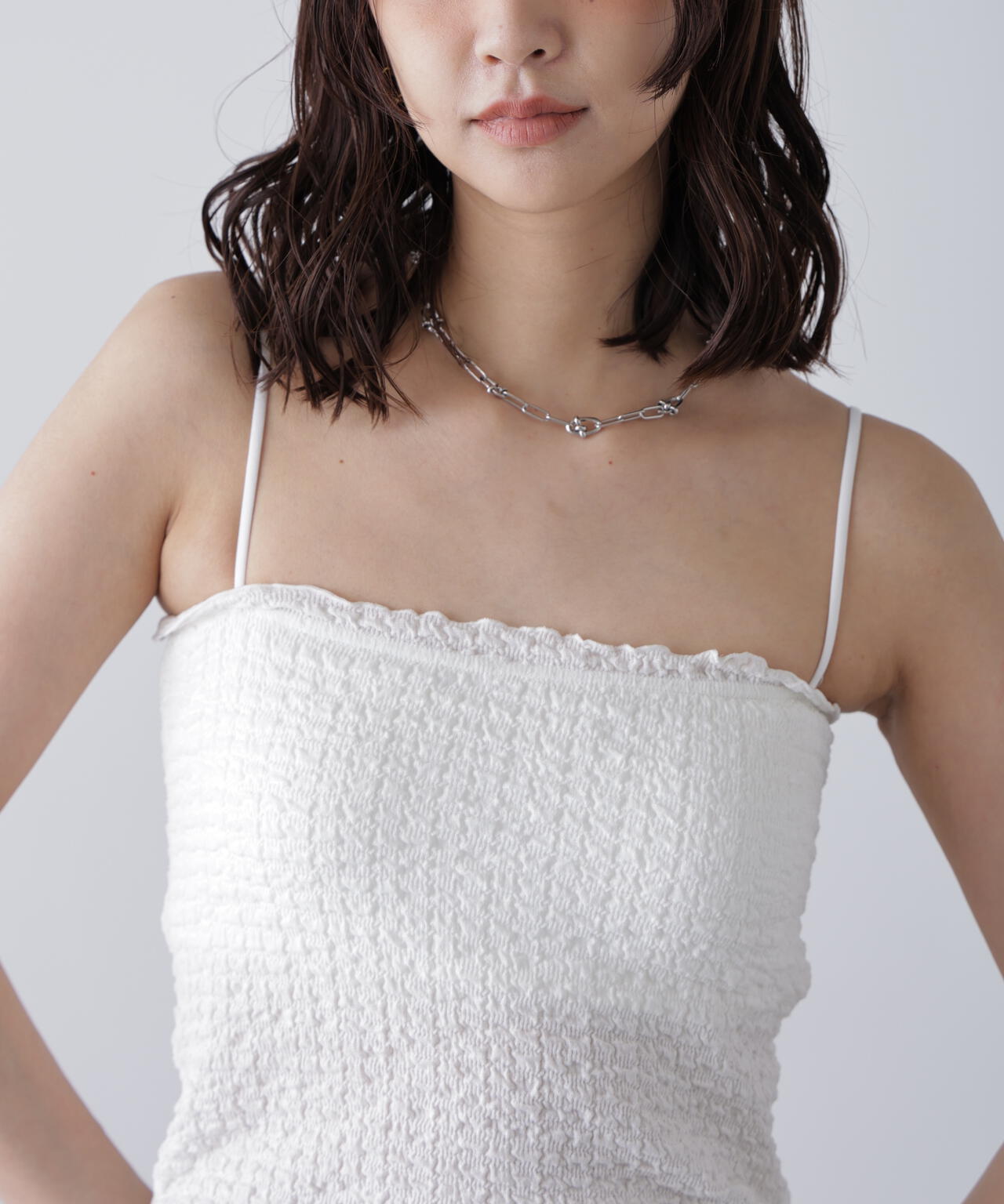 【MFM】カップ付ぽこぽこキャミソール