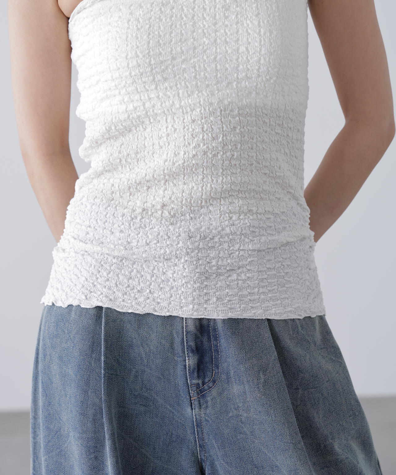 【MFM】カップ付ぽこぽこキャミソール