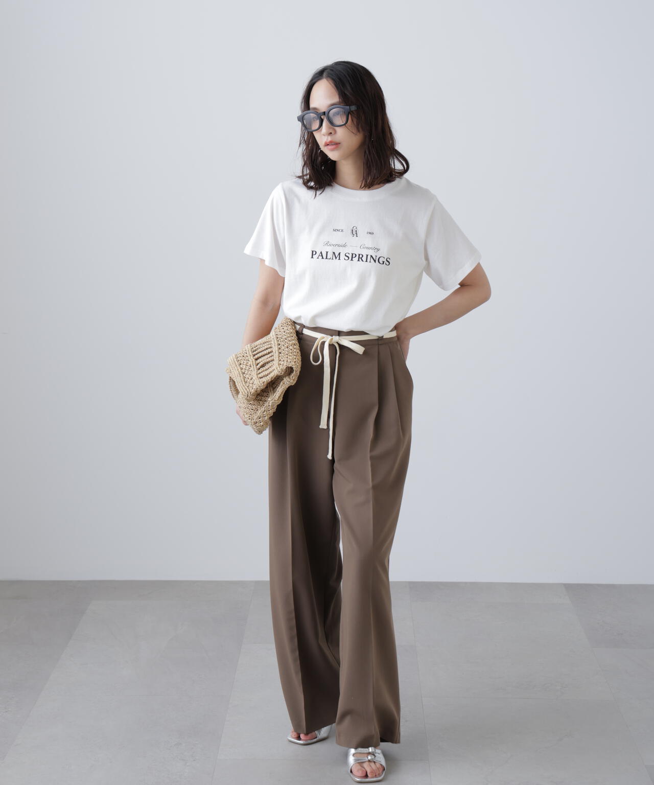 クラシックロゴプリントTシャツ