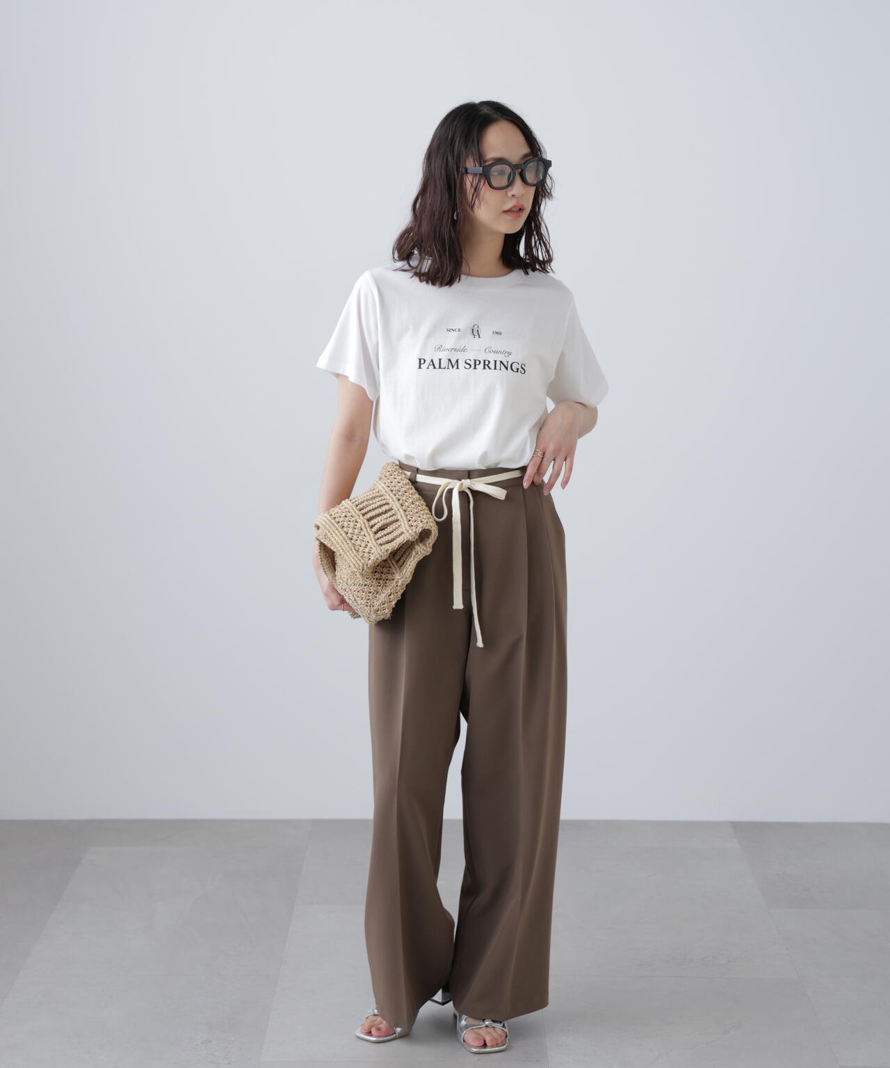 クラシックロゴプリントTシャツ