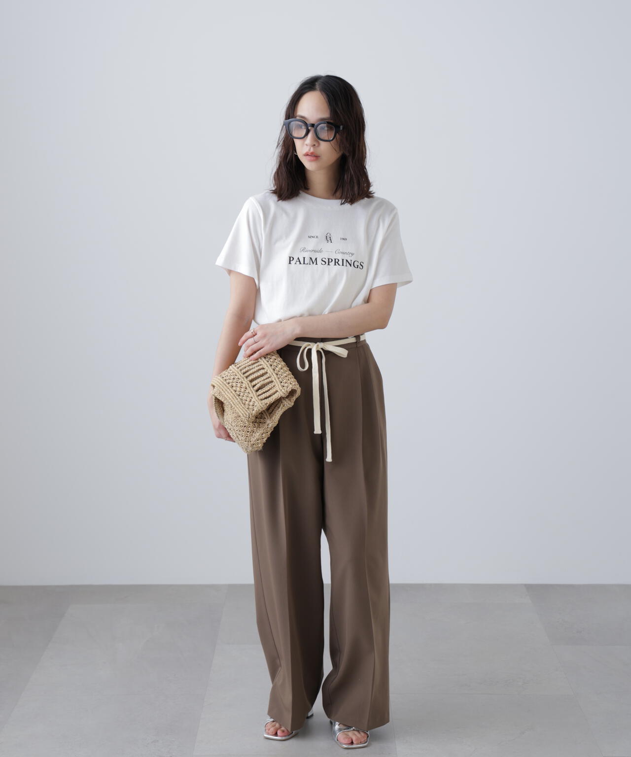 クラシックロゴプリントTシャツ