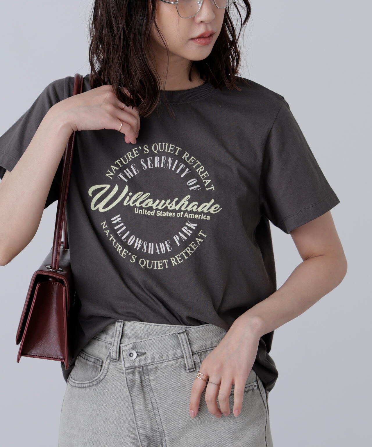 サークルロゴプリントTシャツ