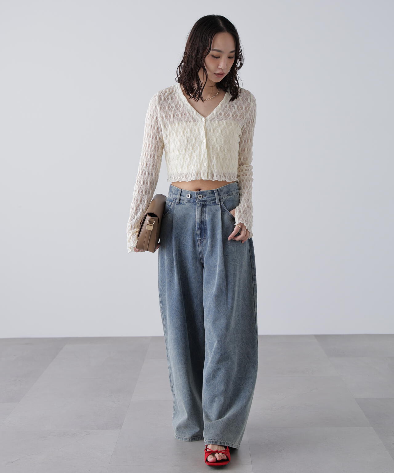 シアーチュールカーディガン