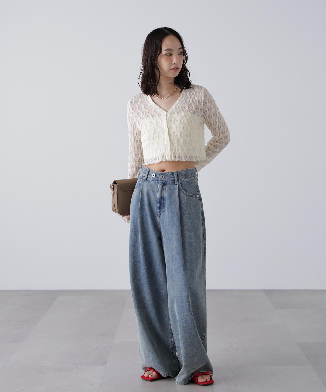 シアーチュールカーディガン